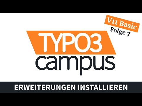 TYPO3 11 Grundkurs: Folge 7 - Extensions installieren