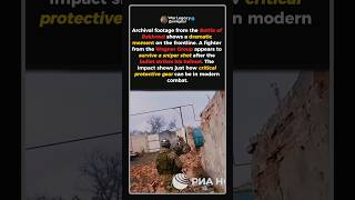 Bakhmut Footage: When a Helmet Saves a Life #shorts