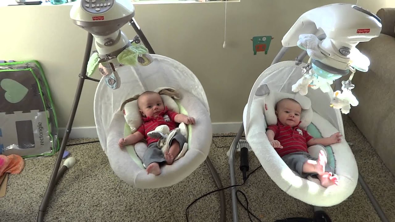 twin baby swing