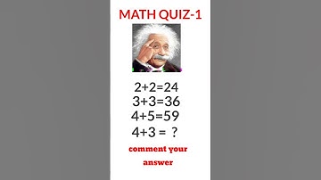 Math quiz - 1 #maths #quiz #mathqyiz