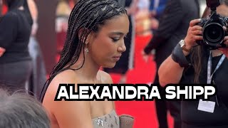 Beautiful Alexandra Shipp on the World Premiere Red Carpet for Glenrothan