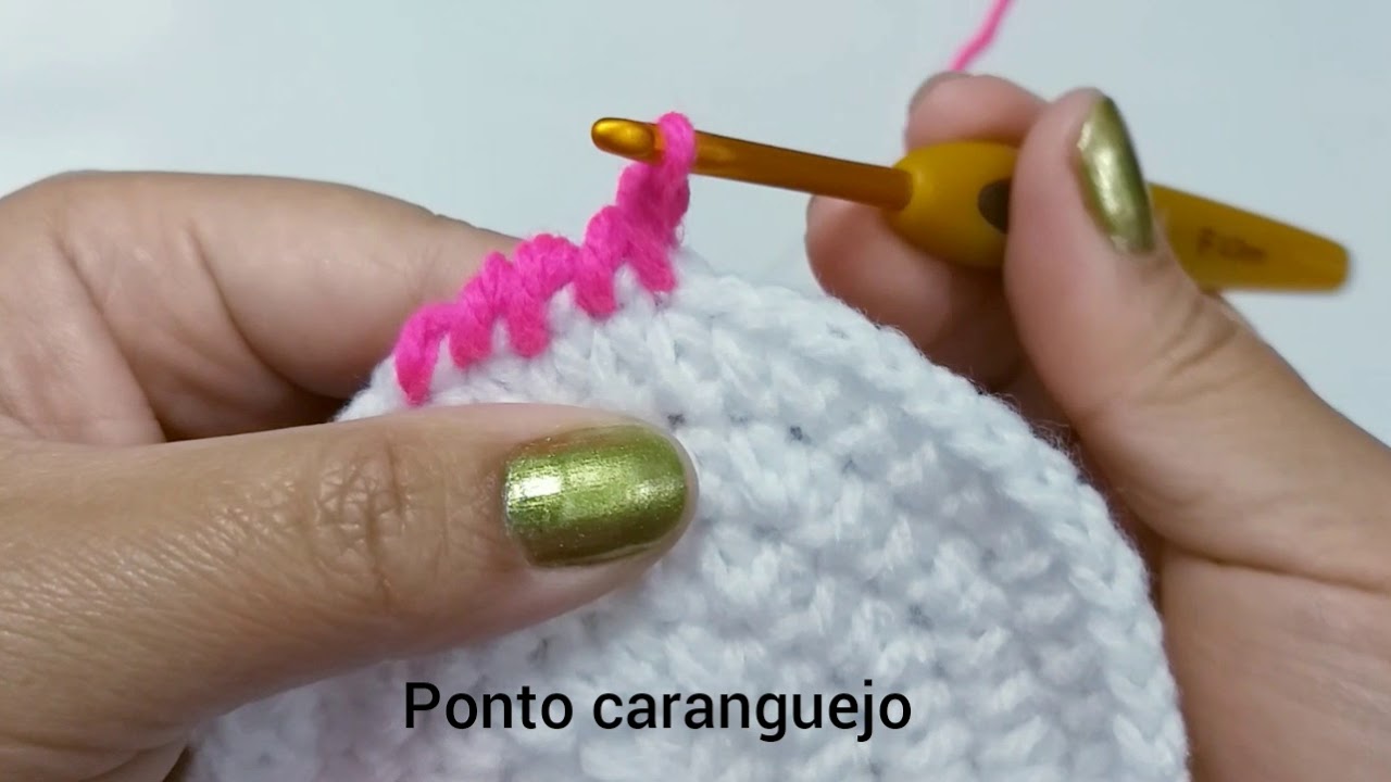 Crochê para iniciantes : ponto caranguejo