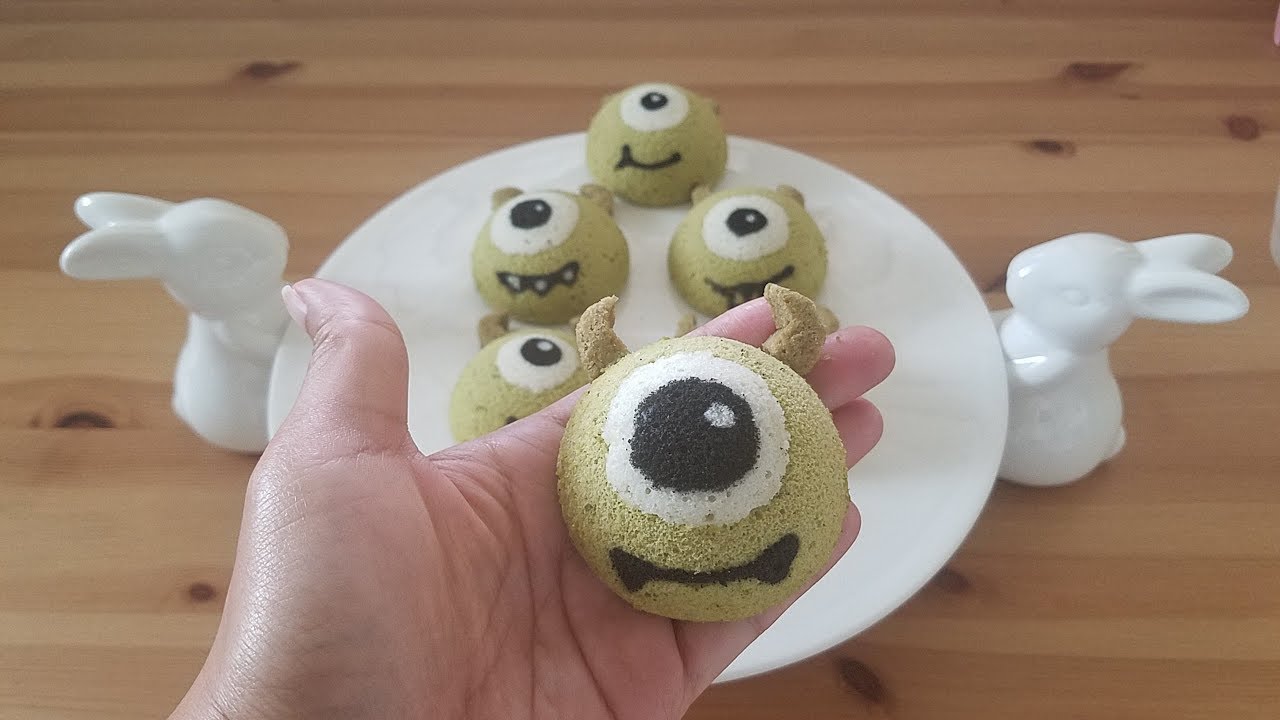 怪獸電力公司-大眼仔抹茶戚風蛋糕 Monsters Mike Chiffon cake シフォン　ケーキ