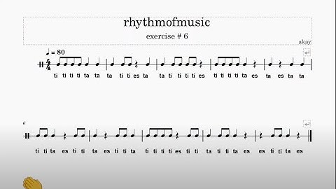 RHYTHM EXERCİSE TO IMPROVE YOUR SIGHT-READING SKILLS: Exercise # 2. #rhythm #musicpractice