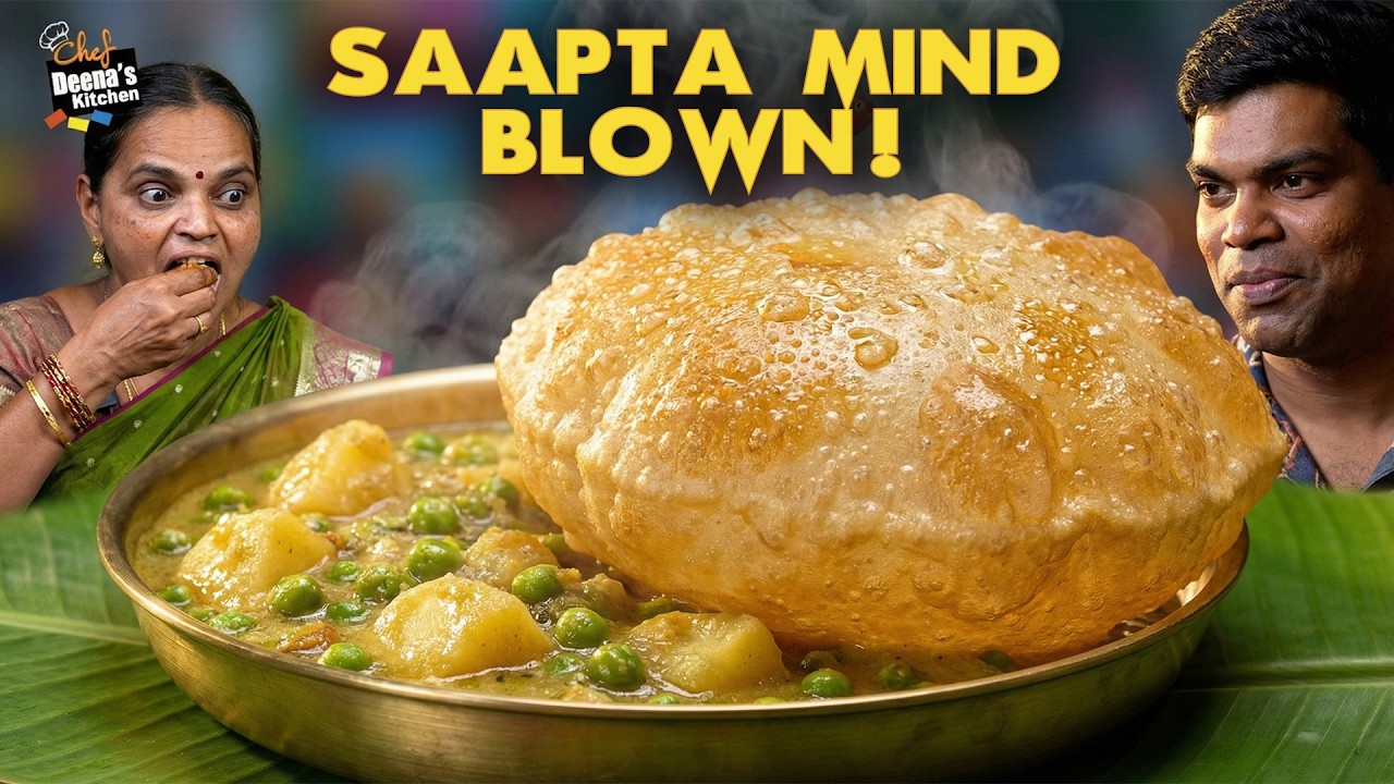 இத அடிச்சுக்கவே முடியாது The Golden Duo🔥 Fluffy Poories Classic Urulai Masala |Chef Deena's Kitchen