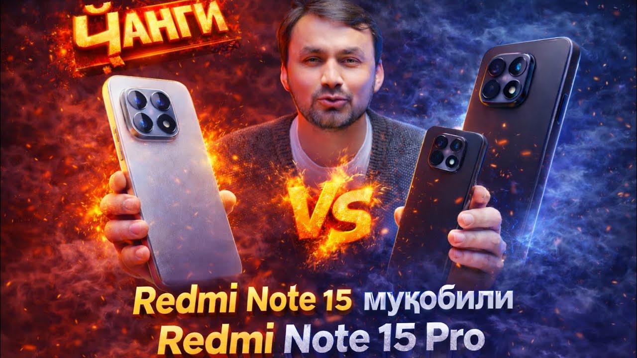 ХАТО НАКУНЕД‼️ НАХАРЕД ТО ТАМОШО НАКУНЕД✅ REDMI NOTE 15 vs REDMI NOTE 15 PRO ✅🇹🇯🇷🇺