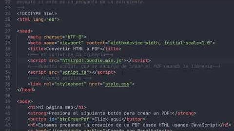 HTML a PDF con JavaScript y html2pdf