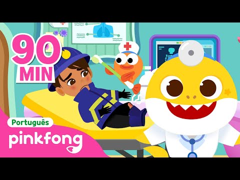 Ai! O Bombeiro se Machucou!?‍?| Hospital | +Completo | Pinkfong, Bebê Tubarão! Canções para Crianças