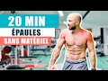 ENTRAÎNEMENT ÉPAULES SANS MATERIEL !