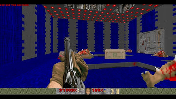 Ultimate Doom (E1M4: Command Control) walkthrough 100% Kills, Secrets and Items (Levels Flipped)