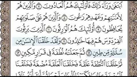 سورة المؤمنون الصفحة 342 الشيخ محمد صديق المنشاوي