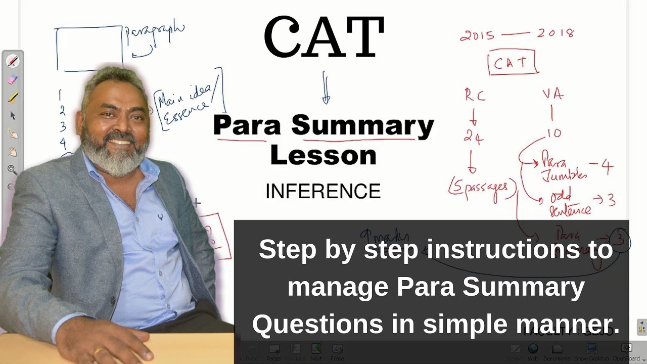 Learn how to deal with CAT Para Summary questions | Gejo Speaks | by Gejo Sreenivasan