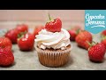 Strawberries and Cream Cupcakes | Cupcake Jemma