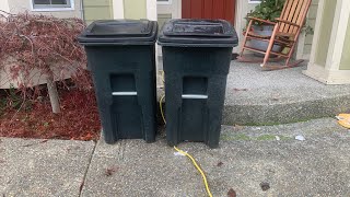 2 new garbage cans cart update