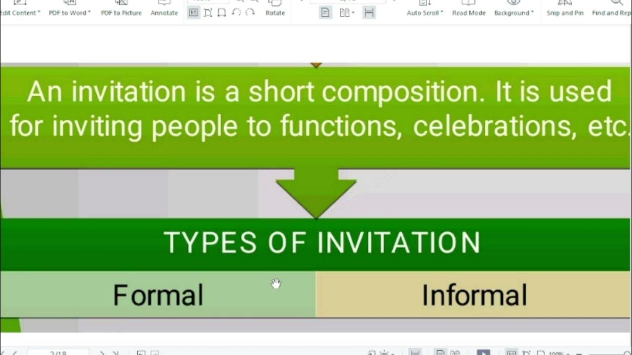 Invitation Class 12 CBSE Board 2023 Clear Explanation YouTube