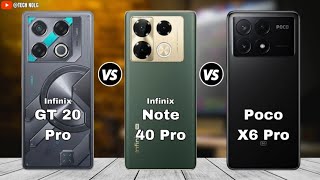 Infinix GT 20 Pro vs Infinix Note 40 Pro vs Poco X6 Pro