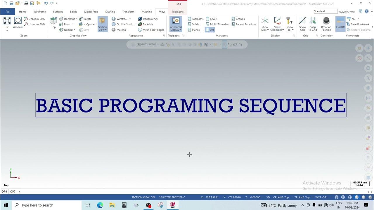BASIC PROGRAMING SEQUENCE PROCEDURE - YouTube