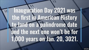 Palindrome Days: Inauguration Day started a 10-day stretch