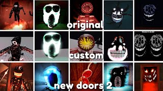 ALL Original vs Custom vs NEW Chapter 2 Concepts JUMPSCARES in Roblox Doors