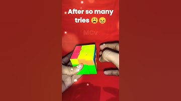 Forgot Algorithm Be Like😖 | #rubikscube #shorts #mrchickvlogs