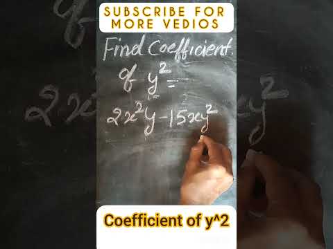 Coefficient of y^2
