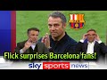 Flick surprises Barcelona fans after Xavi