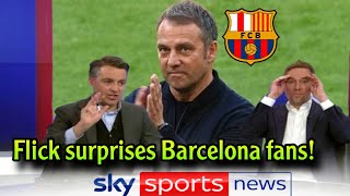 Flick surprises Barcelona fans after Xavi's impending dismissal!