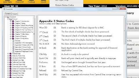 Overview of the CrossLink Help Menu - CrossLink Professional Tax Software