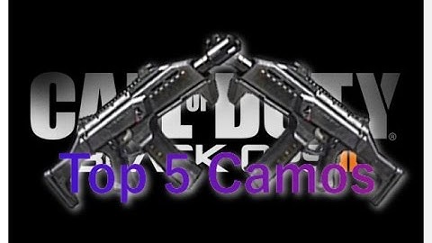 Top 5 Best Black Ops 2 DLC Camos