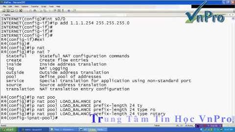 VnPro   Bài Lab SWITCHING   NAT TCP avi avi
