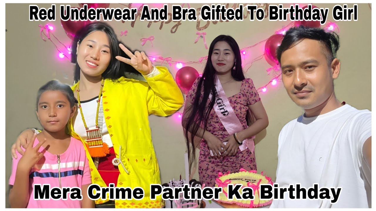Mera Crime Partner Ka Birthday || Red Underwear and Bra Gifted To Birthday Girl 