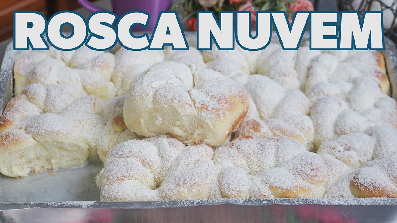 ROSCA NUVEM DE LEITE NINHO FOFINHA E ÚMIDA DERRETE NA BOCA - Rosca de leite ninho fofa como nuvem