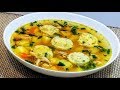 САМЫЙ ВКУСНЫЙ СУП С ГАЛУШКАМИ РОЗАМИ С ЧЕСНОКОМ И УКРОМ.