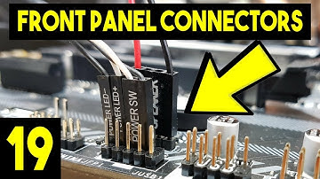 Front Panel Connectors On Motherboard - Easy Beginners Full PC Building Tutorial (tech source)