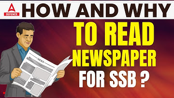 How and why to Read Newspaper for SSB Interview ?