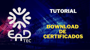 EaD TEC Tutorial: Como fazer o download do diploma