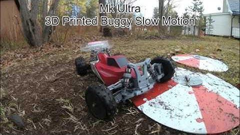 Mk Ultra - 3D Printed 4WD buggy slow motion