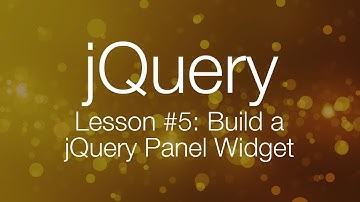 jQuery Tutorial #5 - Building a jQuery Tab Panel Widget