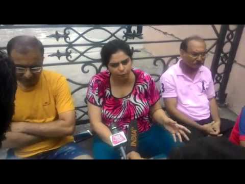 Parents share their views outside GD Goenka