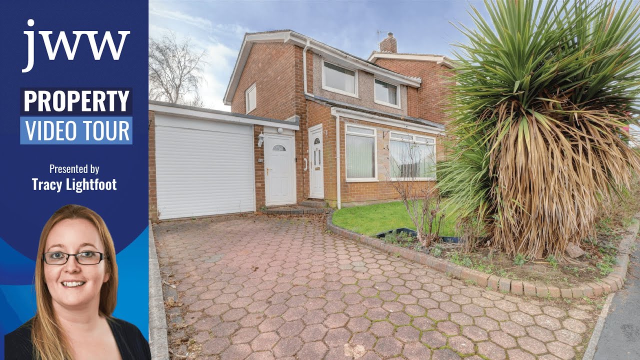 3 BED HOUSE FOR SALE. 14 Alderside Crescent, Lanchester, County Durham