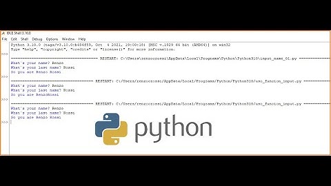 Uso de la función input() en Python | Programación básica en Python | Introducción a Python