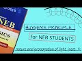 Wavefront, Wavelets and Huygens's Principle Explained in Nepali for NEB Students  [ PHYSICS ]