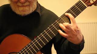 Recuerdos De La Alhambra by F. Tarrega Guitar Tutorial Part One