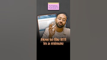 How to File RTI Application in 3 mins Online | Ft. @LegalSHOTS | #TutorialTuesdays Ep 6