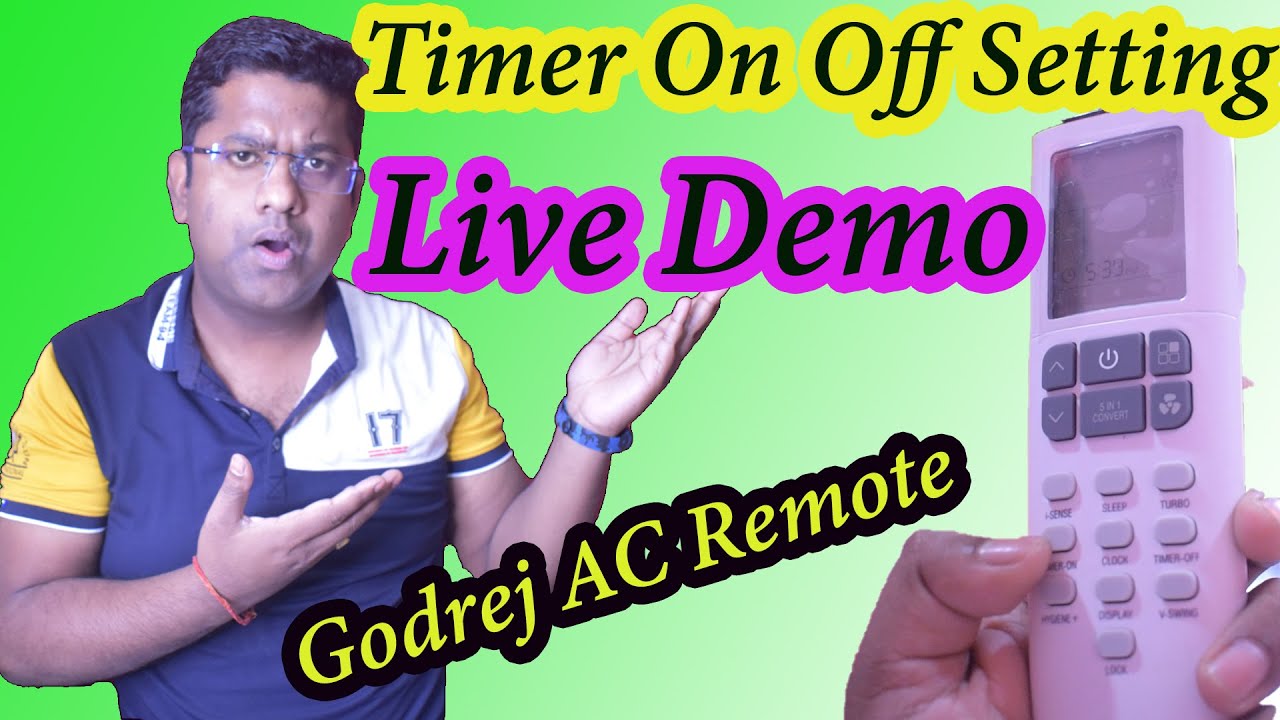 Godrej Ac Remote Timer Function Use With Practical How To godrej-inverter-ac-remote-functions-malayalam-2024-models-youtube
