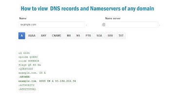 How to view  DNS records and Nameservers of any domain