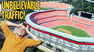 The TWO LARGEST Sports Venues Cause the Most TRAFFIC in Cities Skylines!