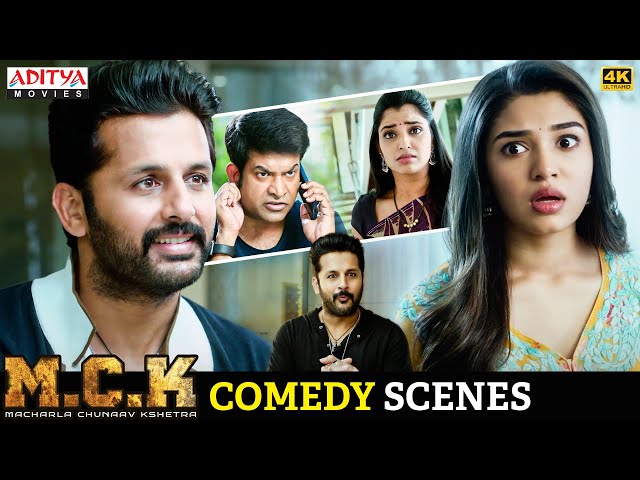Macharla Chunaav Kshetra (M.C.K) Movie Comedy Scenes | Nithiin | Krithi Shetty | Aditya Movies class=