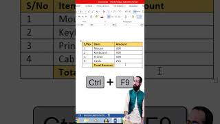 how to sum numbers in MS word