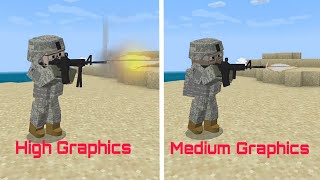 Minecraft Us Army Addon [Medium Graphics Vs High Graphics] screenshot 3